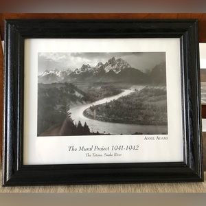 Ansel Adams Print, The Tetons, Snake River, part of The Mural Project 1941-1942
